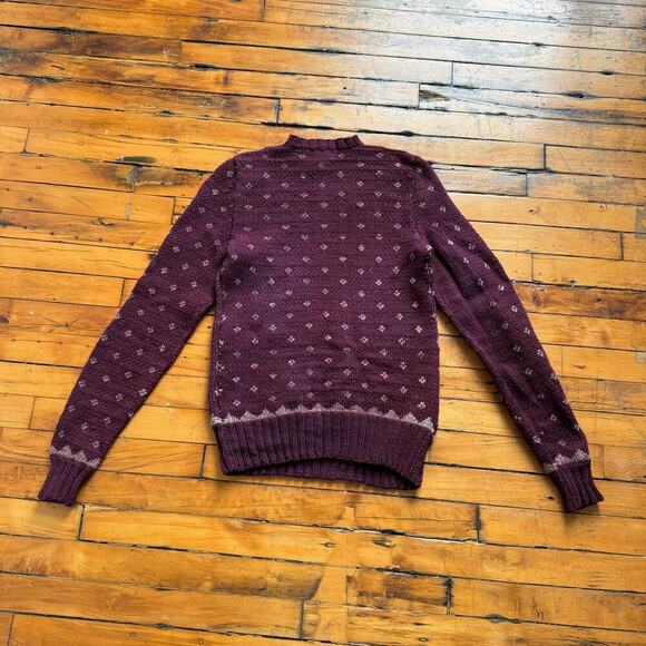 Vintage 1940's Handmade Women's Nordic Ski Sweater - Picture 6 of 7